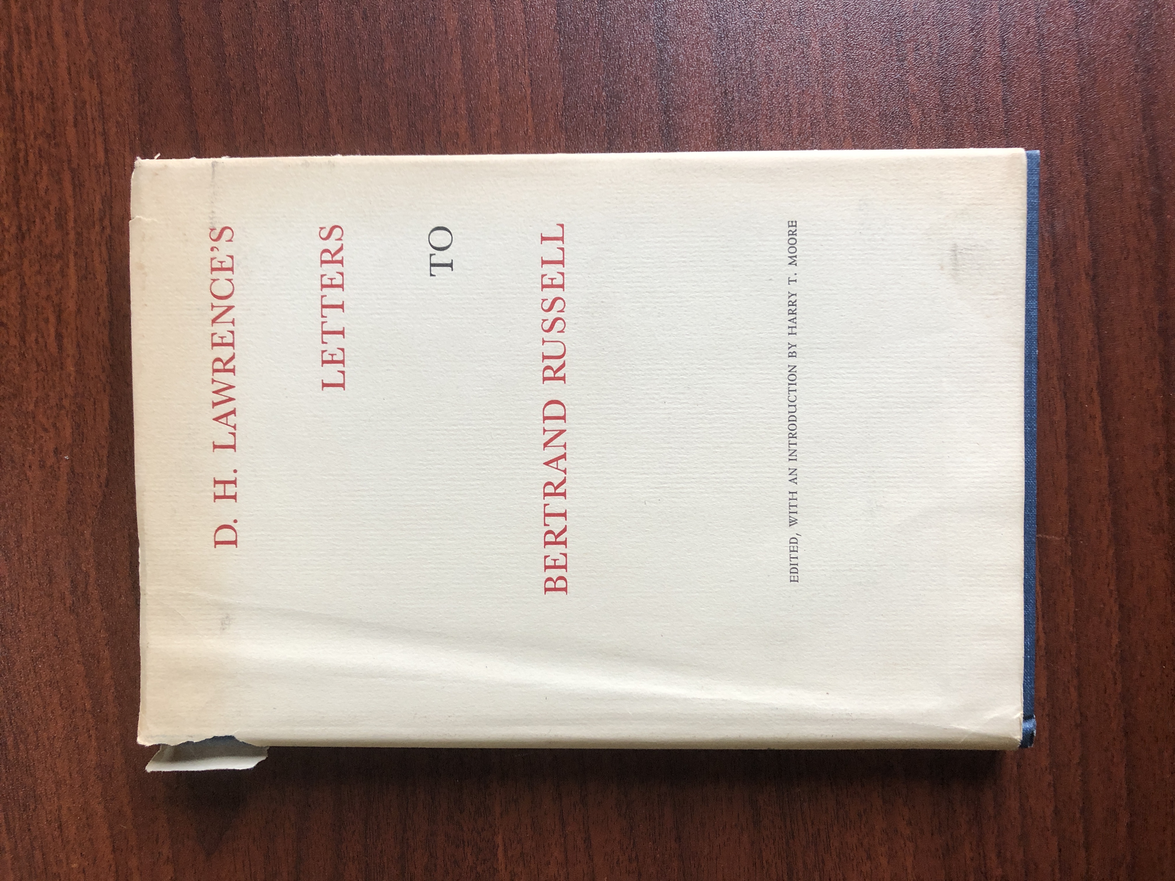 Image for D H Lawrence's Letters to Bertrand Russell