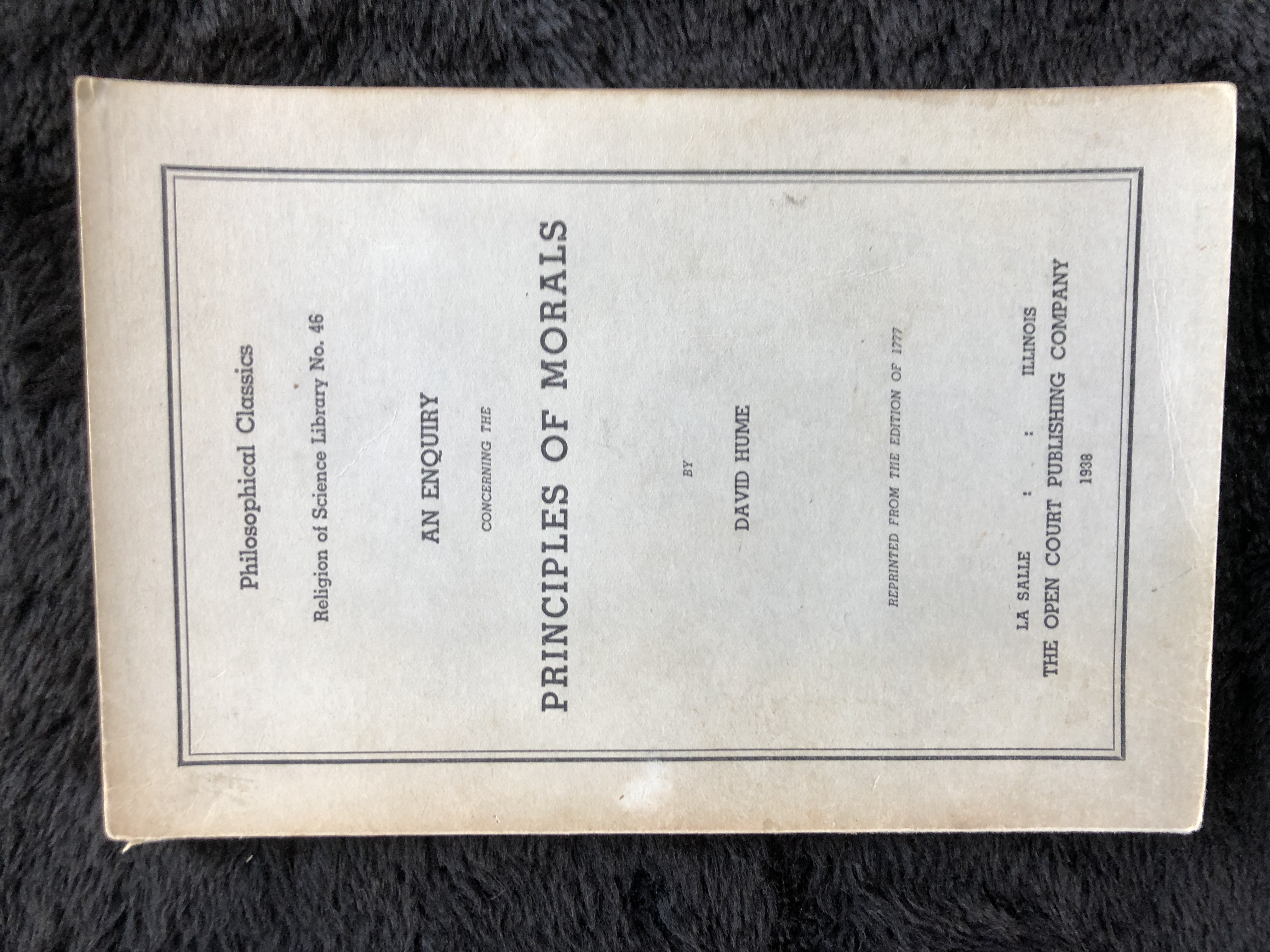 Image for An Enquiry Concerning the Principles of Morals