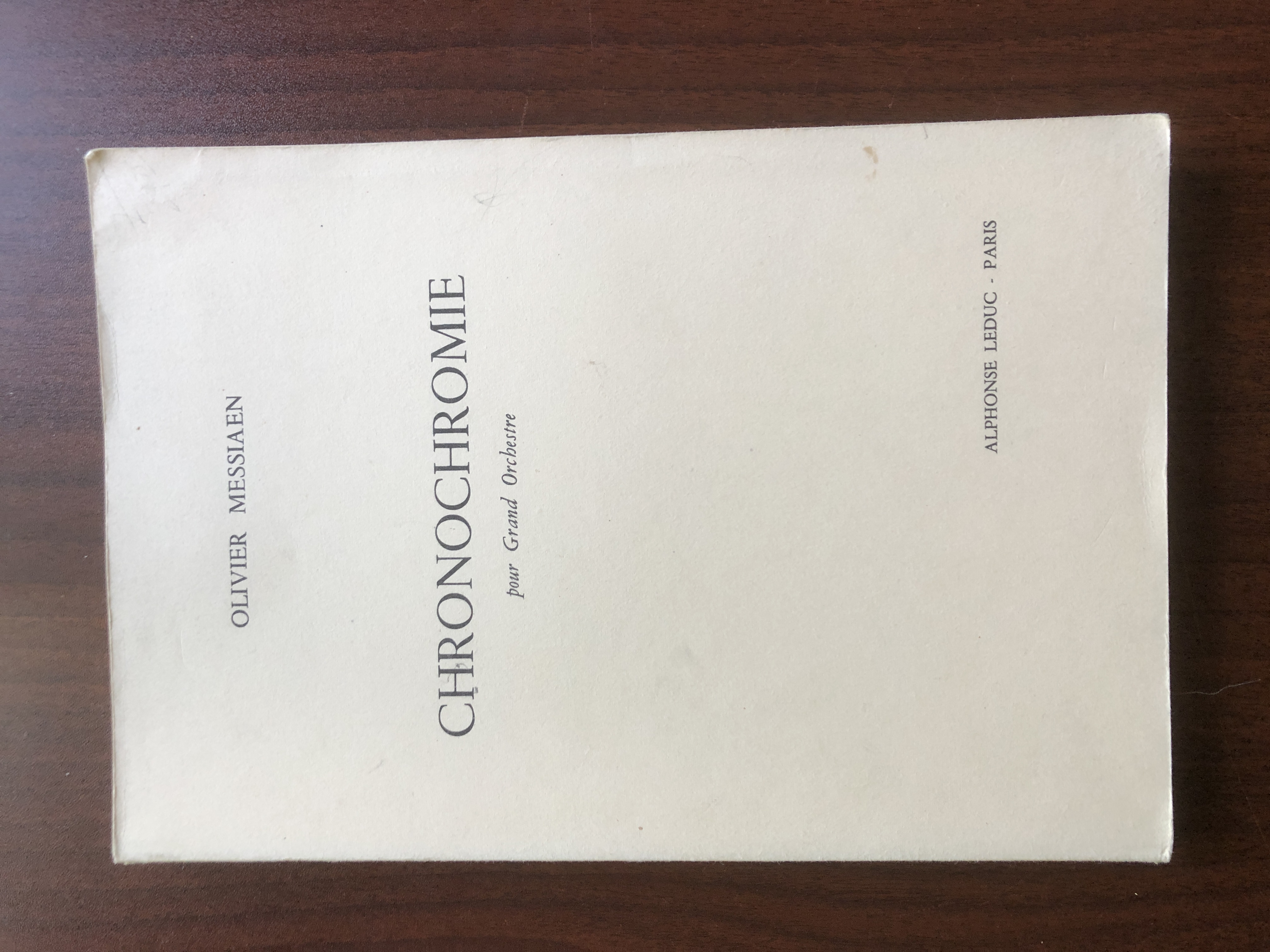 Image for "Chronochromie, for Orchestra"
