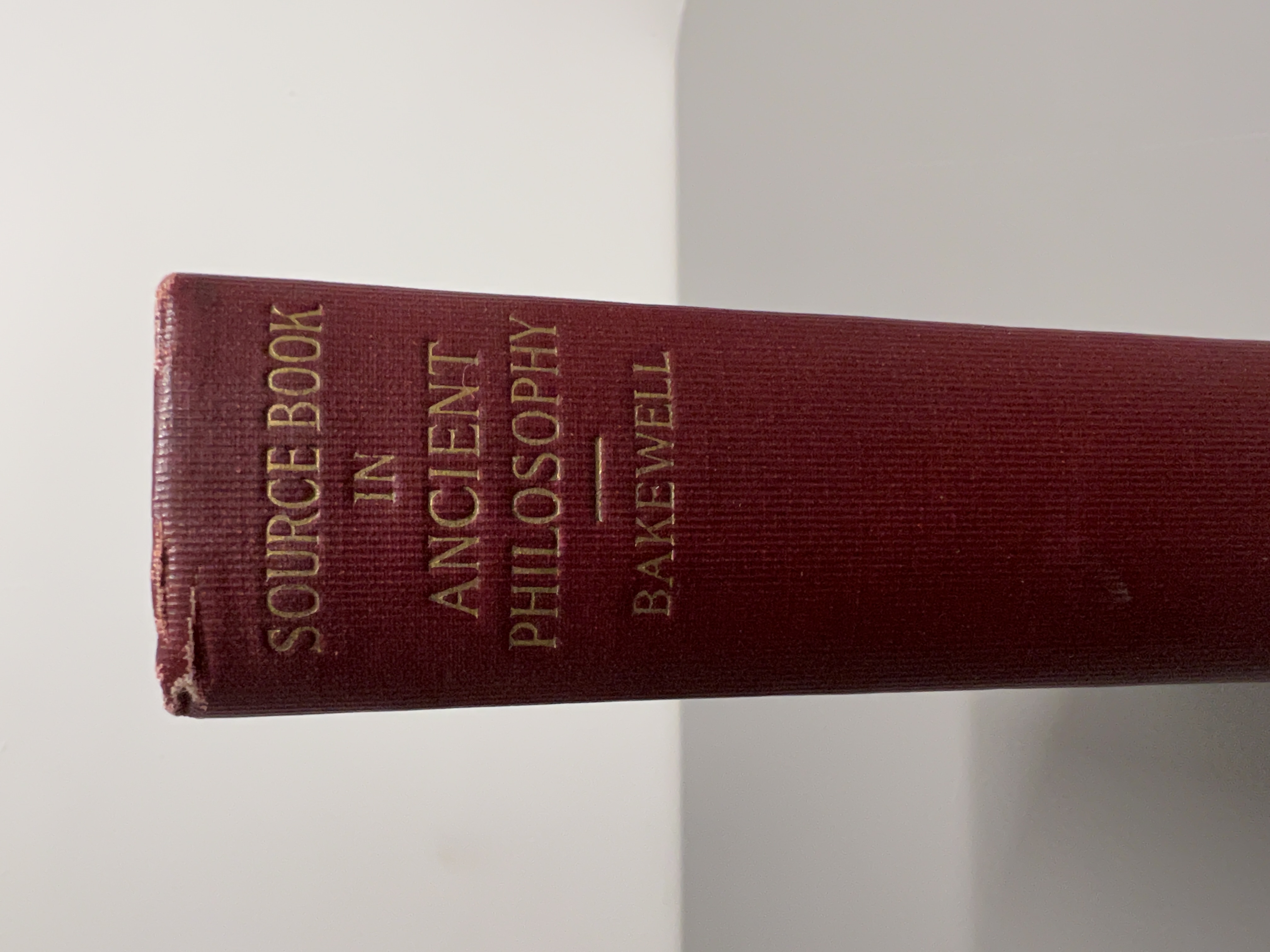 Image for Source Book in Ancient Philosophy