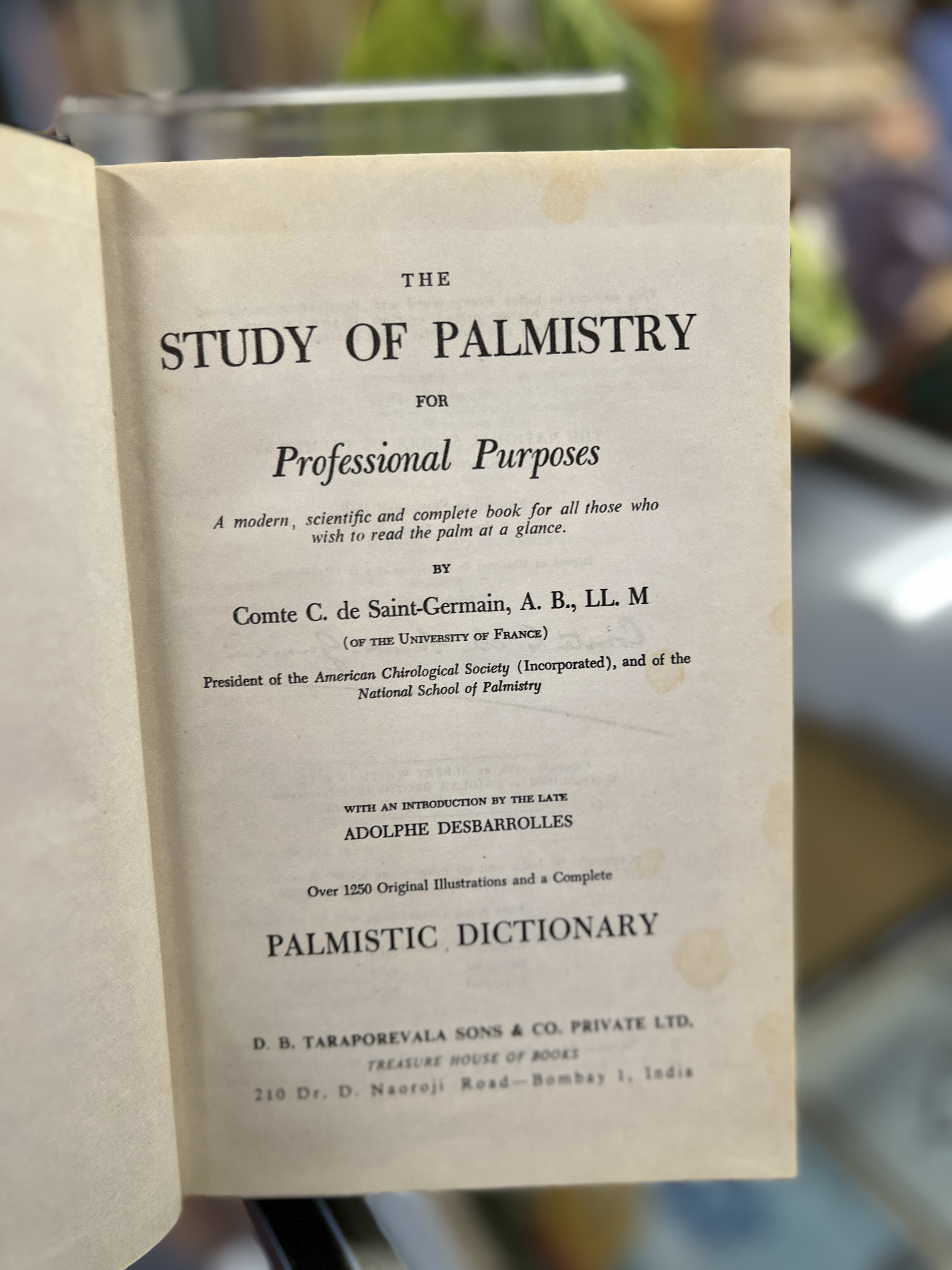 The Study of Palmistry
