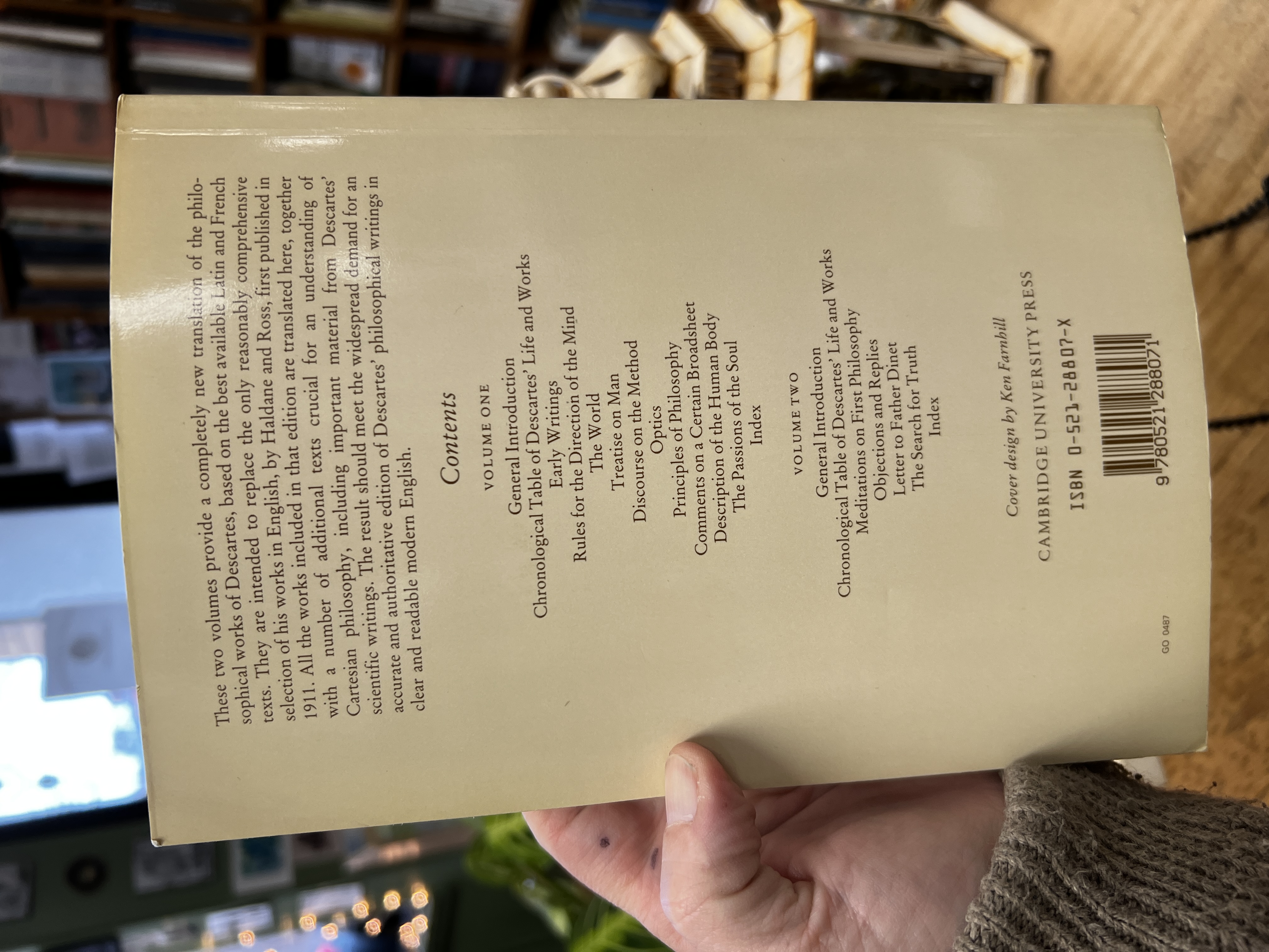 The Philosophical Writing of Descartes Two Volumes
