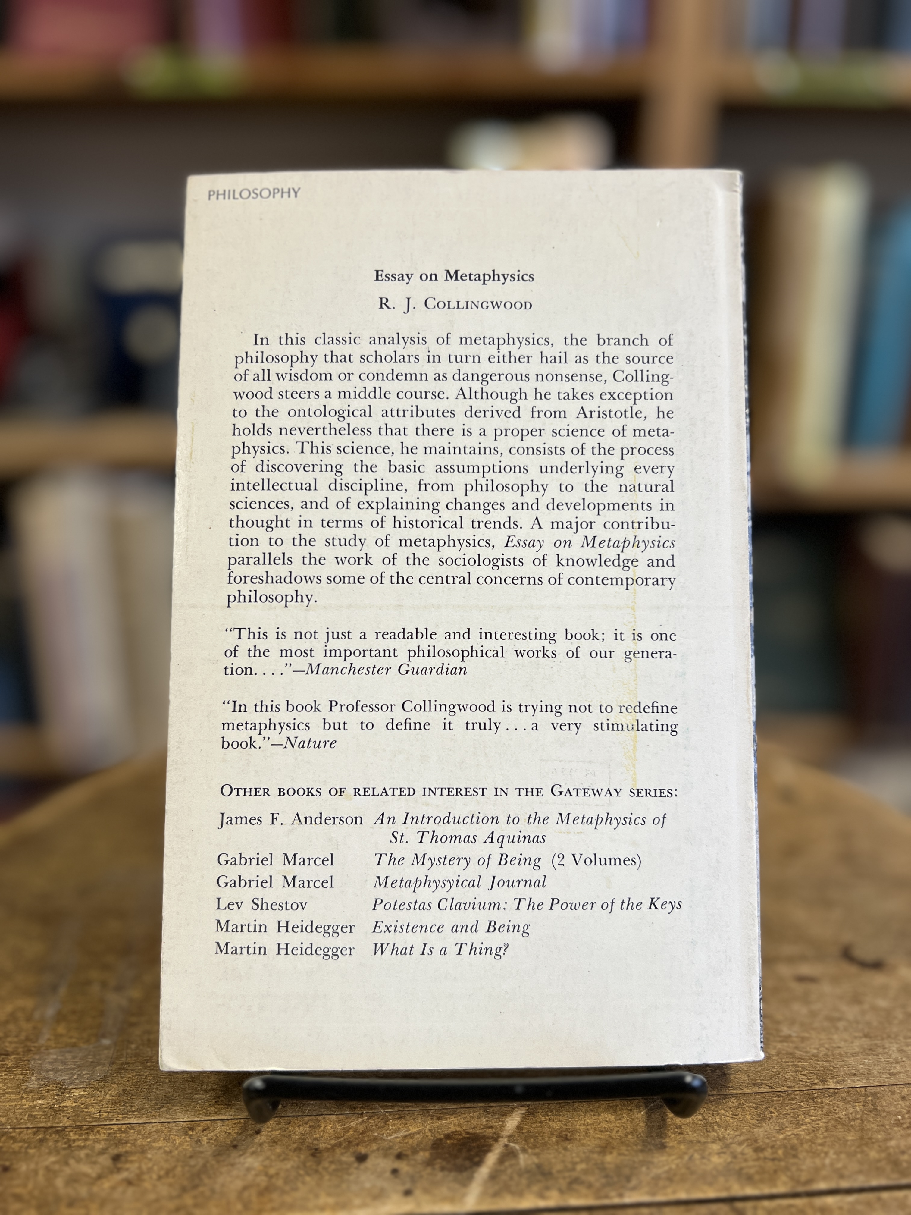 Essay on Metaohysics