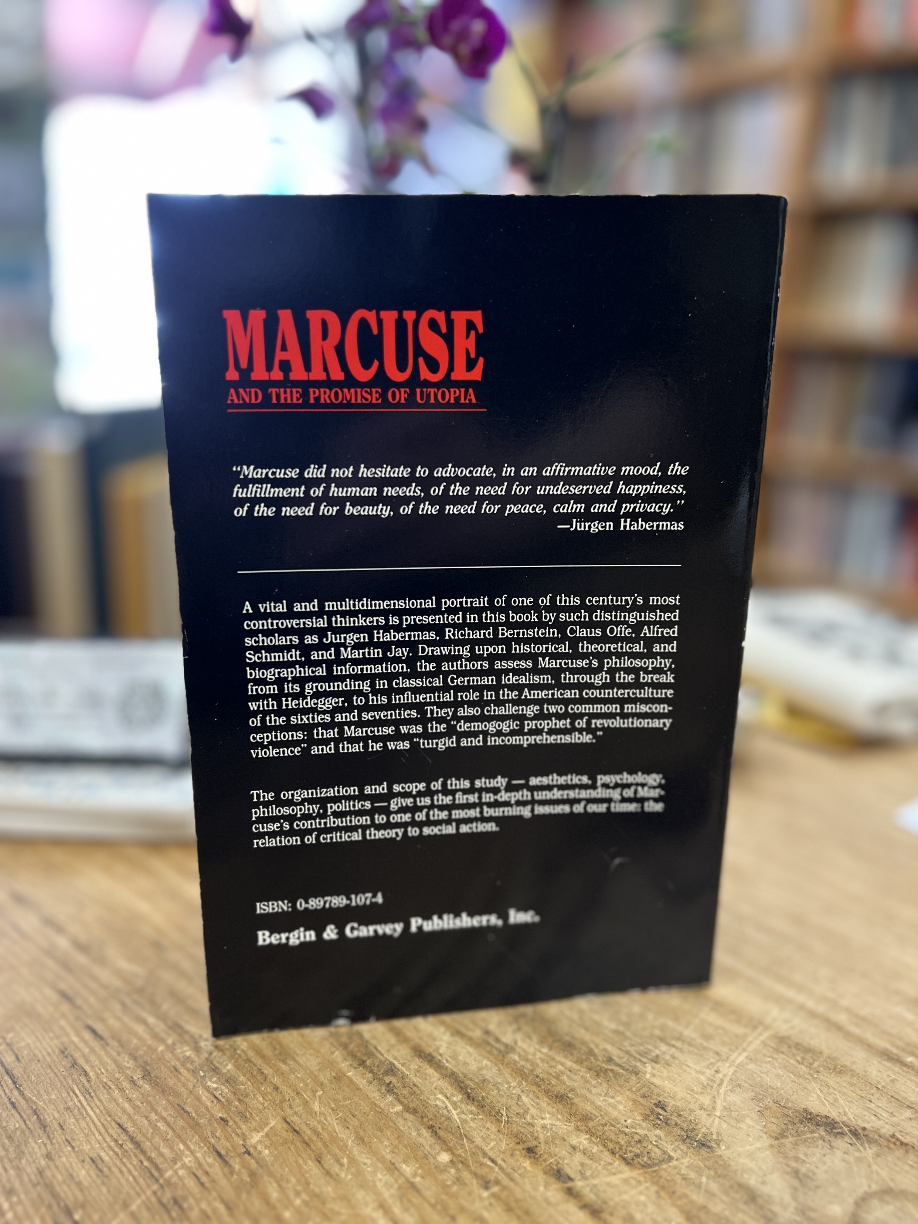 Marcuse: Critical Theory and the Promise of Utopia