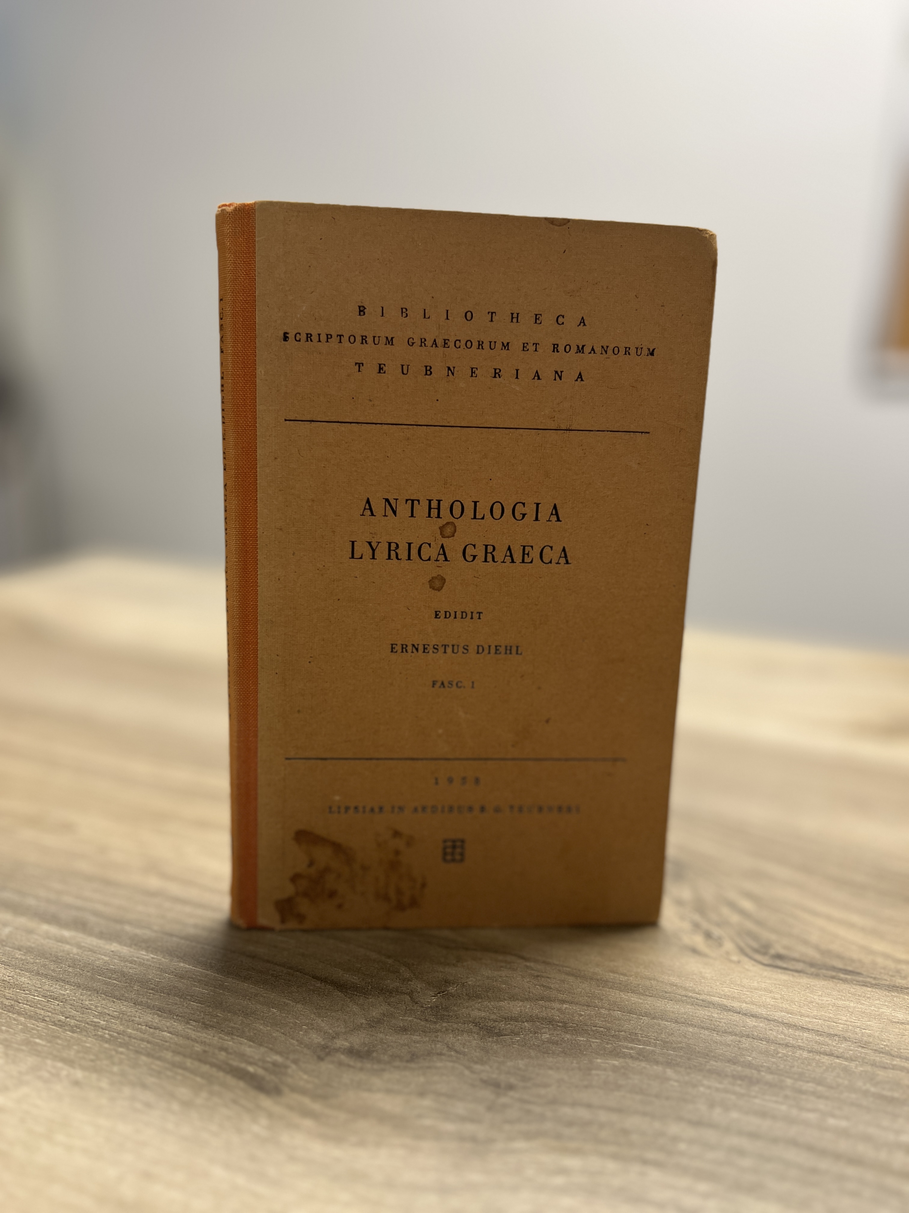 Anthologia Lyrica Graeca Fasc. 1