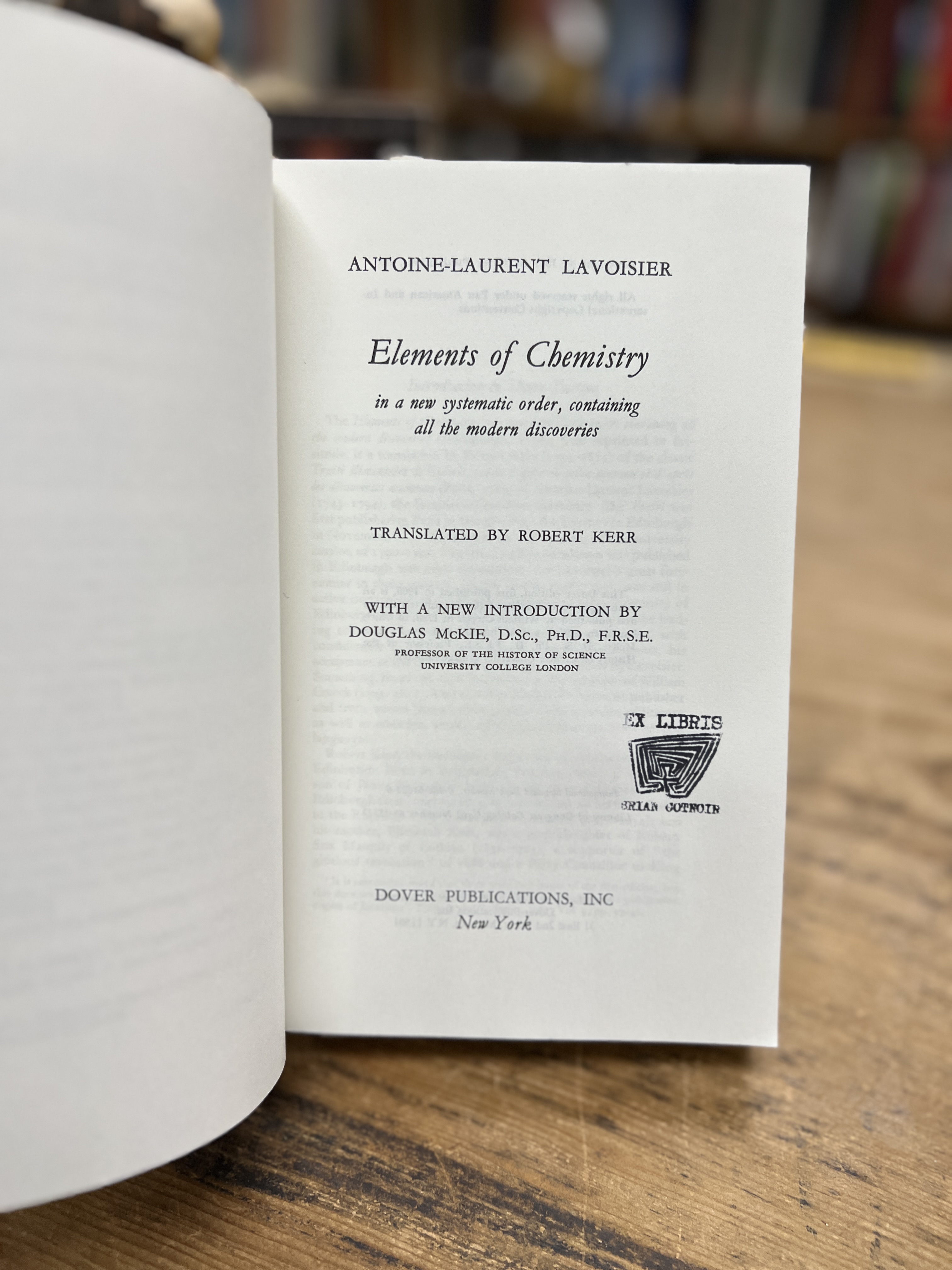 Elements of Chemistry