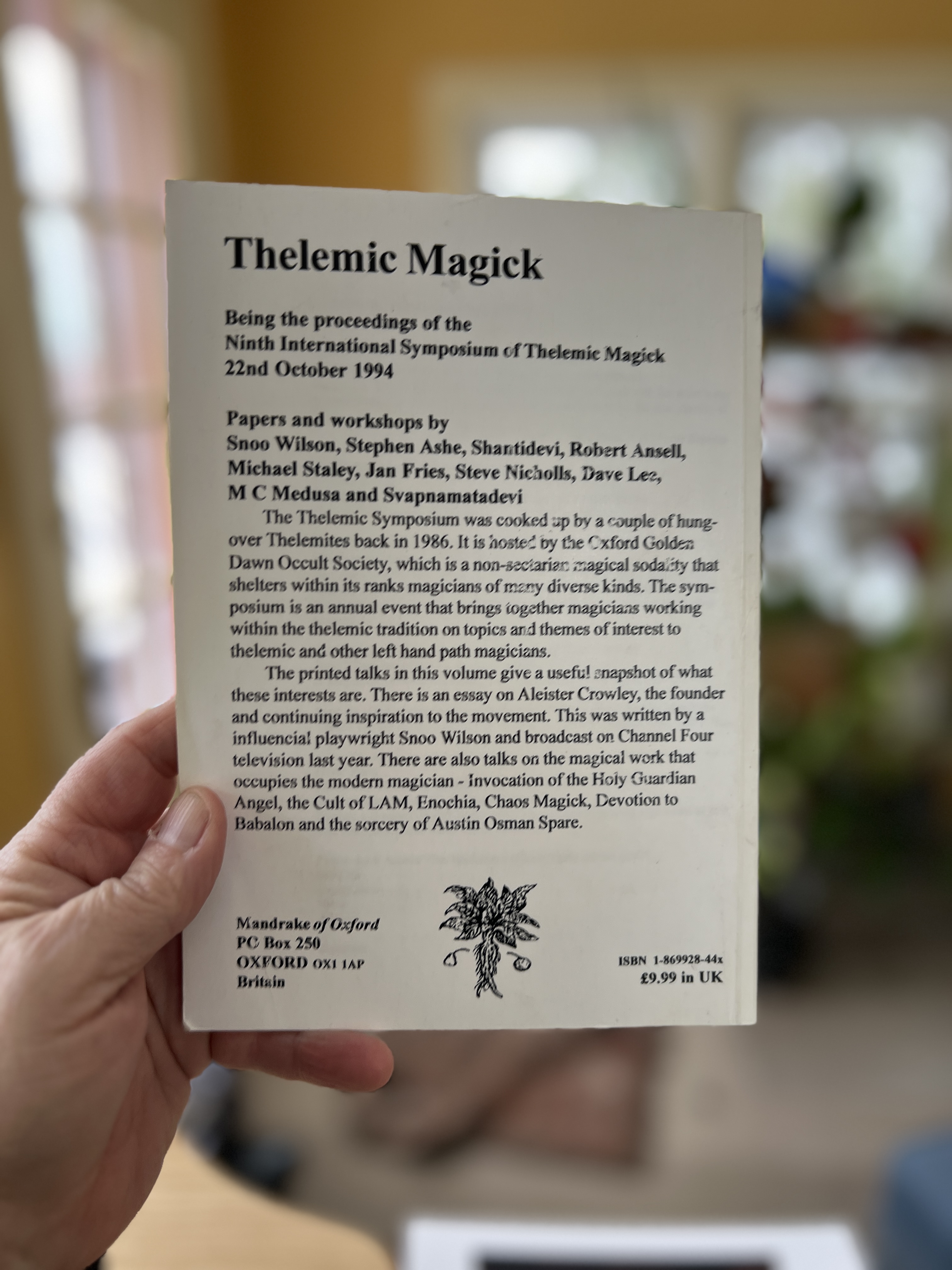 Thelemic Magick XC 1995