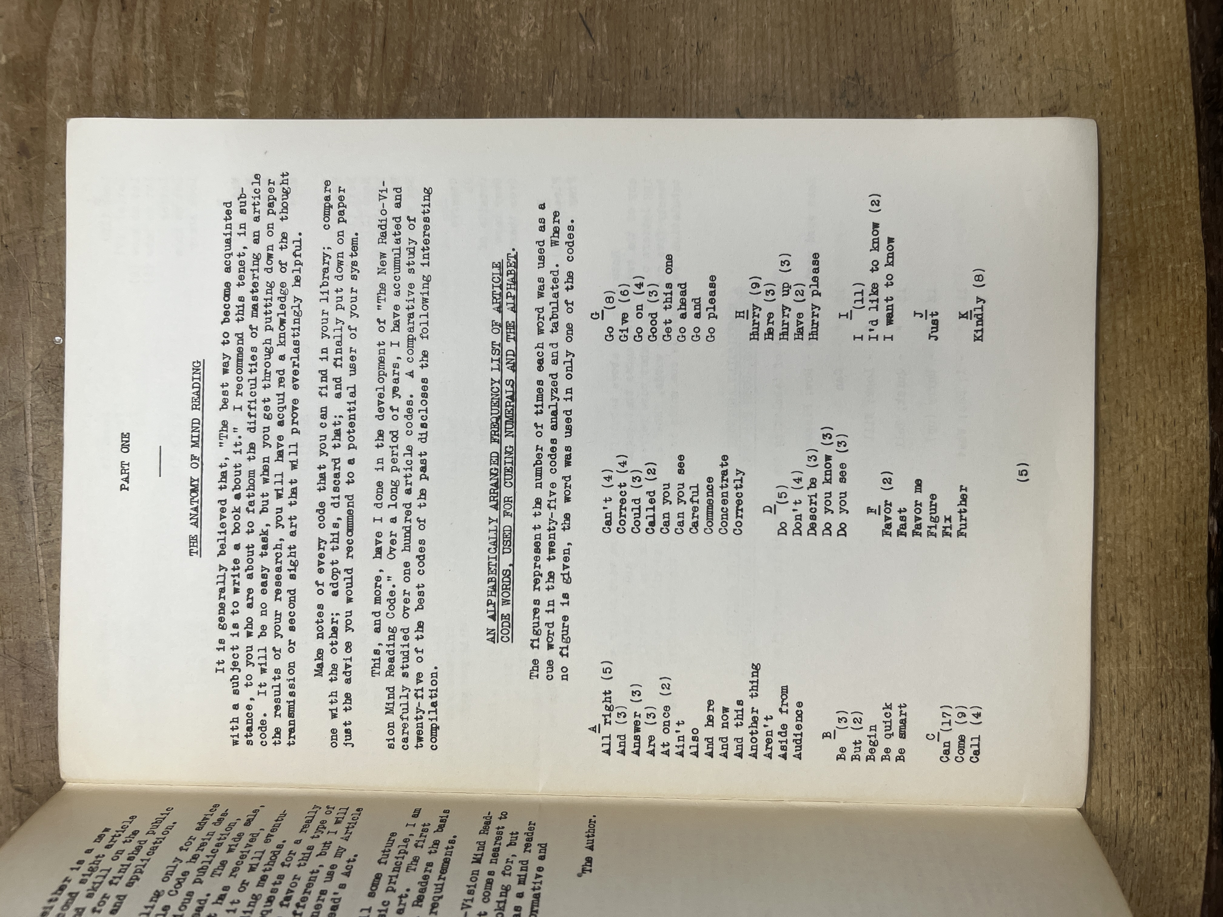 The New Radio-Vision Mind Reading Code